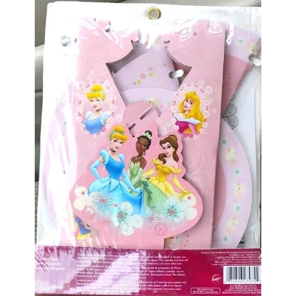 Disney Princess 3-Tier Cupcake Stand Birthday Party Cake Display Holds 24 Cupcak - Picture 2 of 4